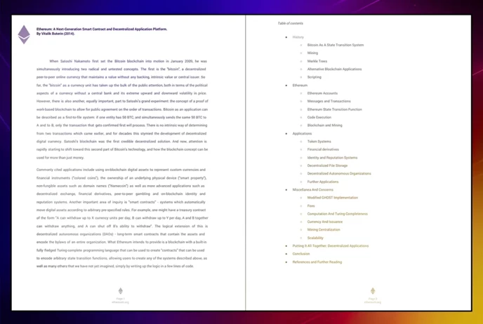 Ethereum Whitepaper