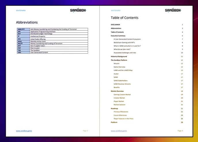 Sandbox whitepaper
