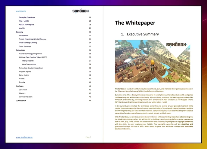 Sandbox whitepaper