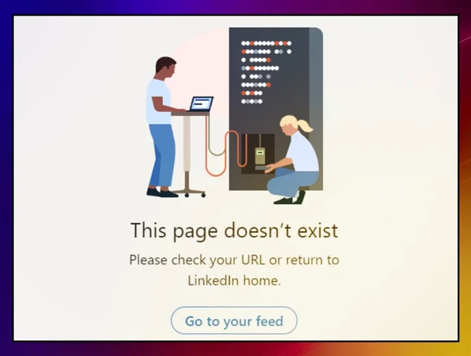 LinkedIn Broken URL
