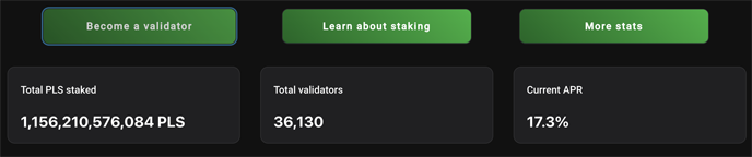 PulseChain Validators Stats