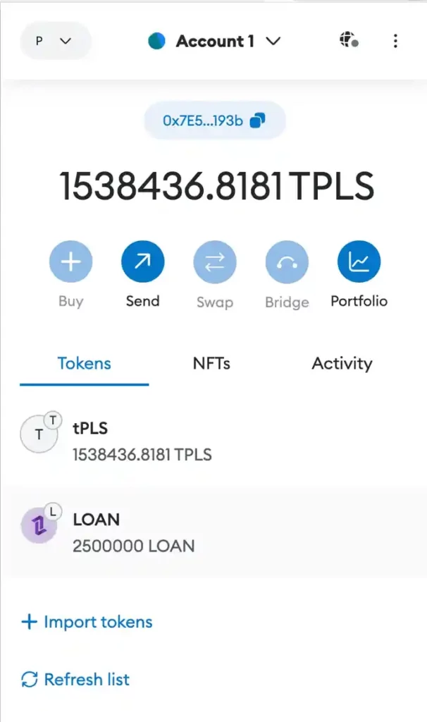 Import Tokens to Metamask